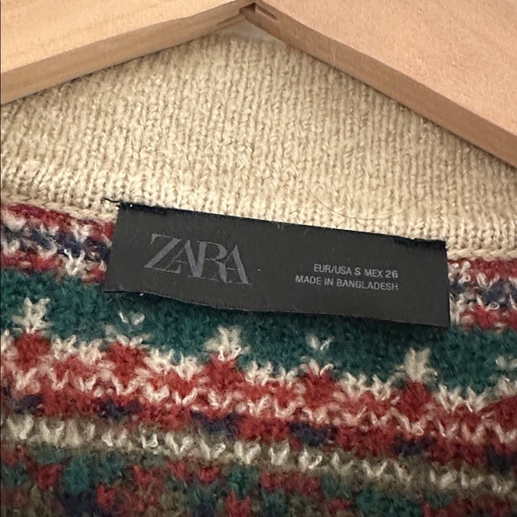 Zara Multicolor Patterned Cardigan - Picture 7 of 7